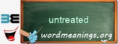 WordMeaning blackboard for untreated